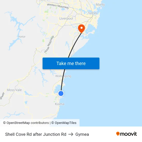 Shell Cove Rd after Junction Rd to Gymea map