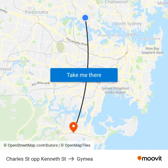 Charles St opp Kenneth St to Gymea map