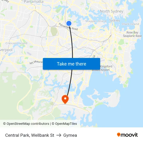 Central Park, Wellbank St to Gymea map