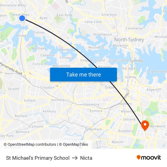 St Michael's Primary School to Nicta map