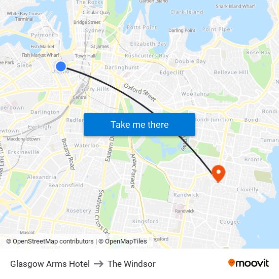 Glasgow Arms Hotel to The Windsor map