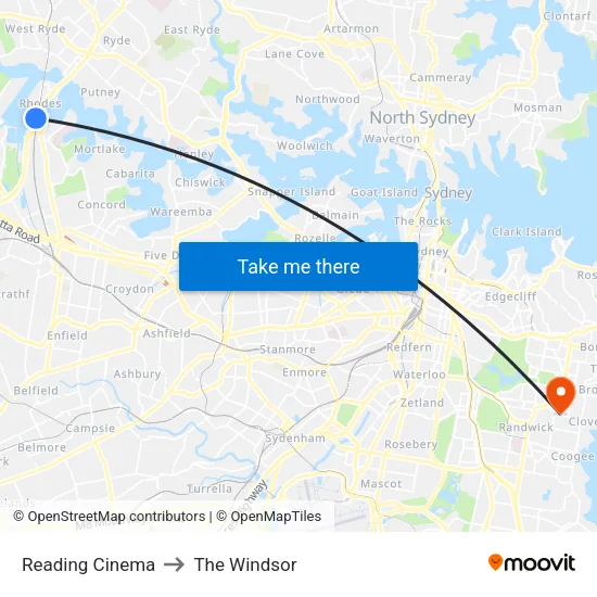 Reading Cinema to The Windsor map