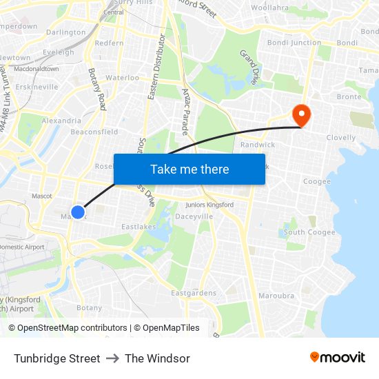 Tunbridge Street to The Windsor map