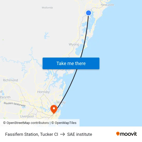 Fassifern Station, Tucker Cl to SAE institute map