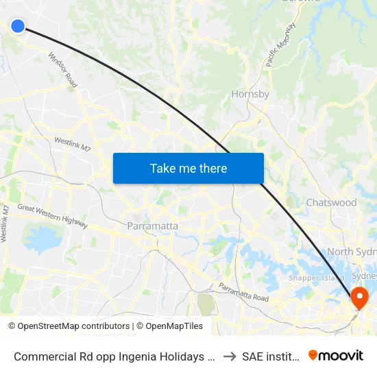 Commercial Rd opp Ingenia Holidays Avina to SAE institute map