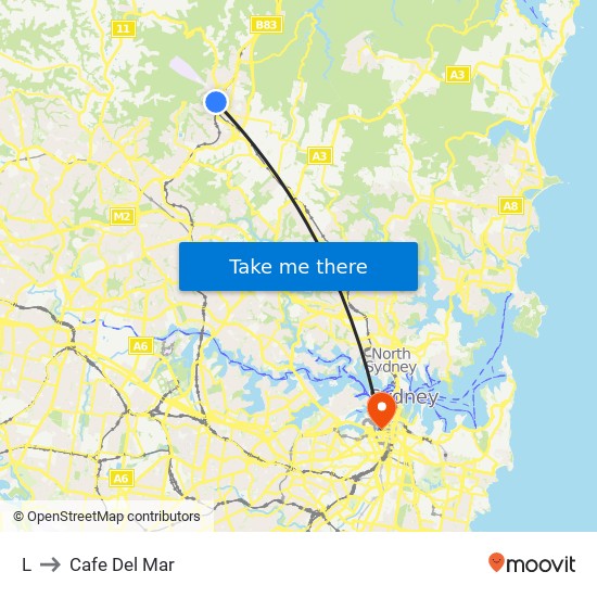 L to Cafe Del Mar map