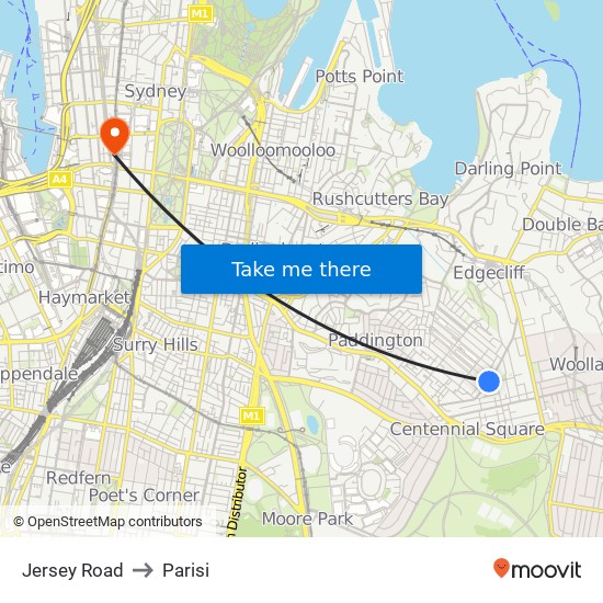 Jersey Road to Parisi map