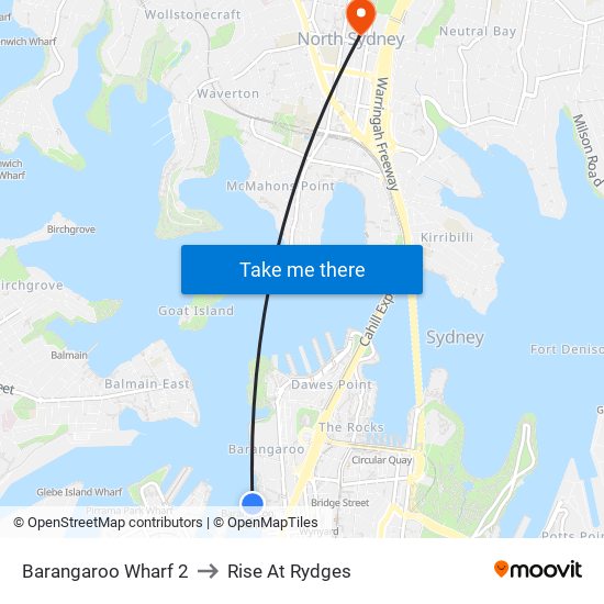 Barangaroo Wharf 2 to Rise At Rydges map