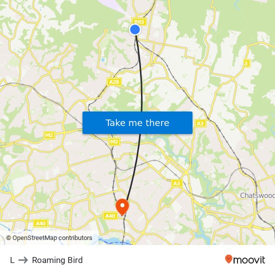 L to Roaming Bird map