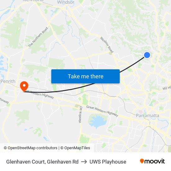 Glenhaven Court, Glenhaven Rd to UWS Playhouse map