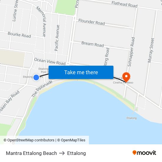 Mantra Ettalong Beach to Ettalong map