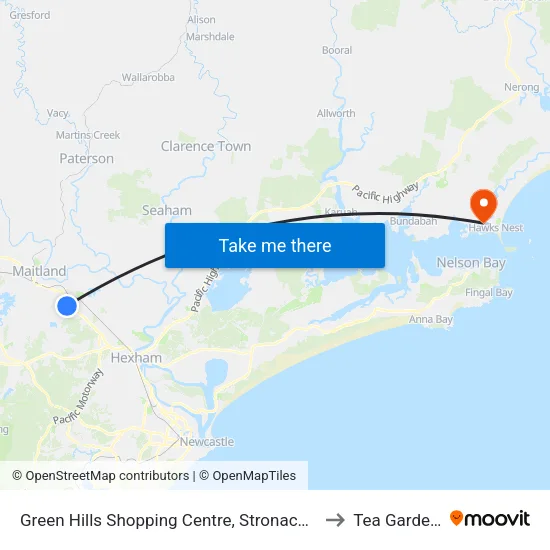 Green Hills Shopping Centre, Stronach Ave to Tea Gardens map