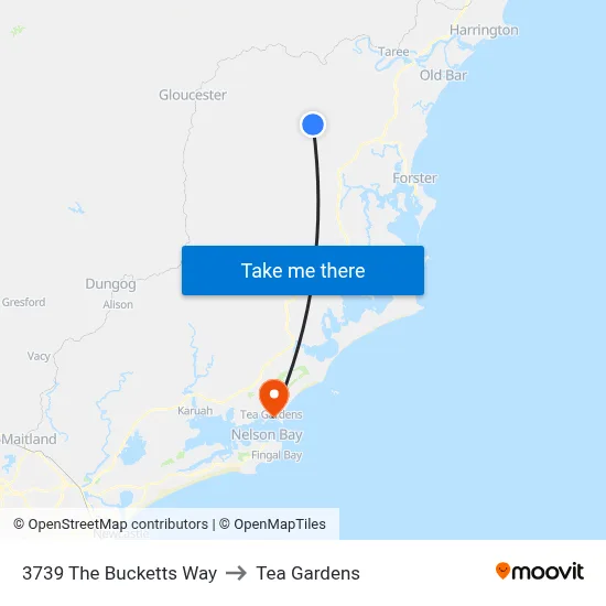 3739 The Bucketts Way to Tea Gardens map