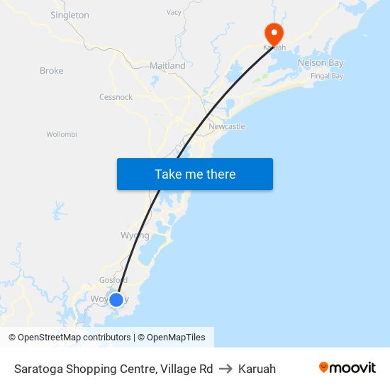 Saratoga Shopping Centre, Village Rd to Karuah map