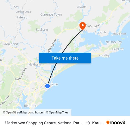 Marketown Shopping Centre, National Park St to Karuah map