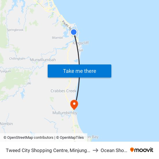 Tweed City Shopping Centre, Minjungbal Dr to Ocean Shores map