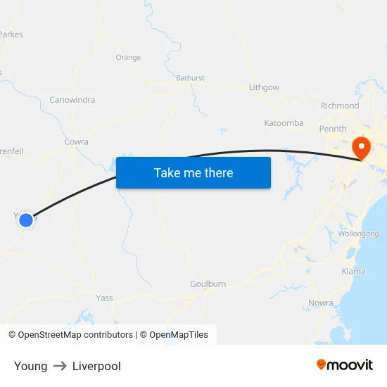 Young to Liverpool map