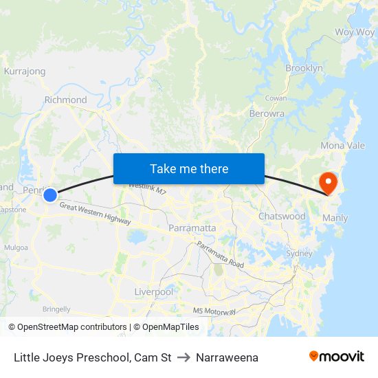 Little Joeys Preschool, Cam St to Narraweena map