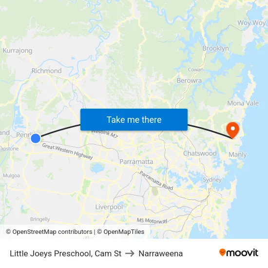 Little Joeys Preschool, Cam St to Narraweena map