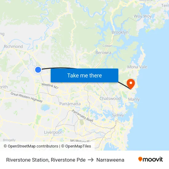 Riverstone Station, Riverstone Pde to Narraweena map