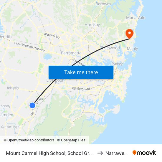 Mount Carmel High School, School Grounds to Narraweena map