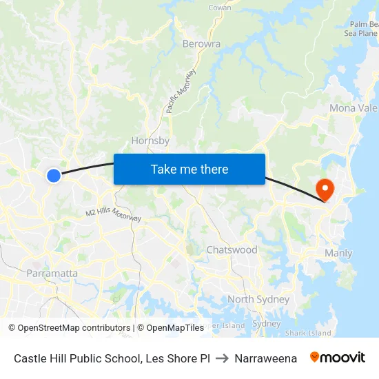Castle Hill Public School, Les Shore Pl to Narraweena map