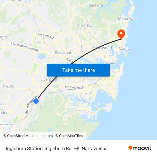 Ingleburn Station, Ingleburn Rd to Narraweena map