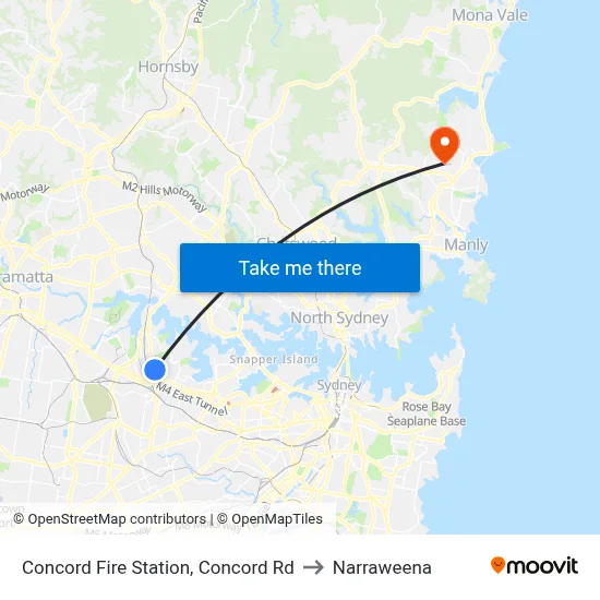 Concord Fire Station, Concord Rd to Narraweena map