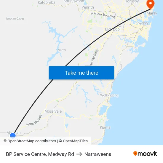 BP Service Centre, Medway Rd to Narraweena map