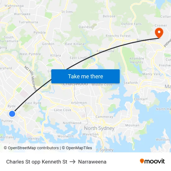Charles St opp Kenneth St to Narraweena map