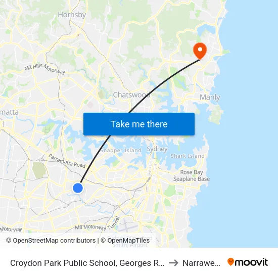 Croydon Park Public School, Georges River Rd to Narraweena map