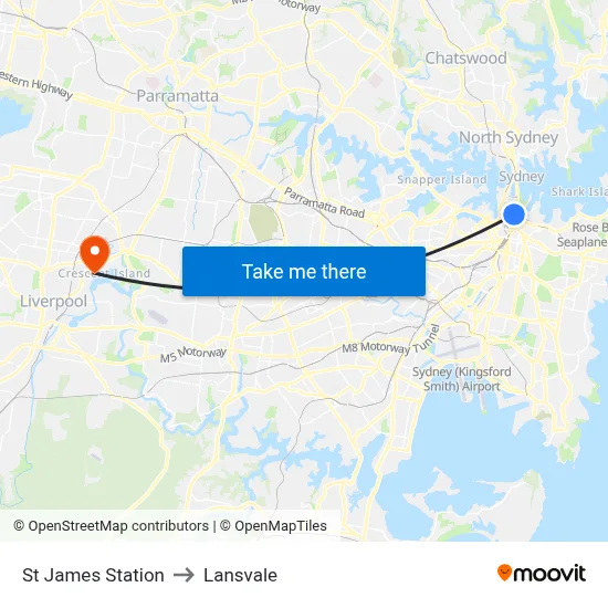 St James Station to Lansvale map