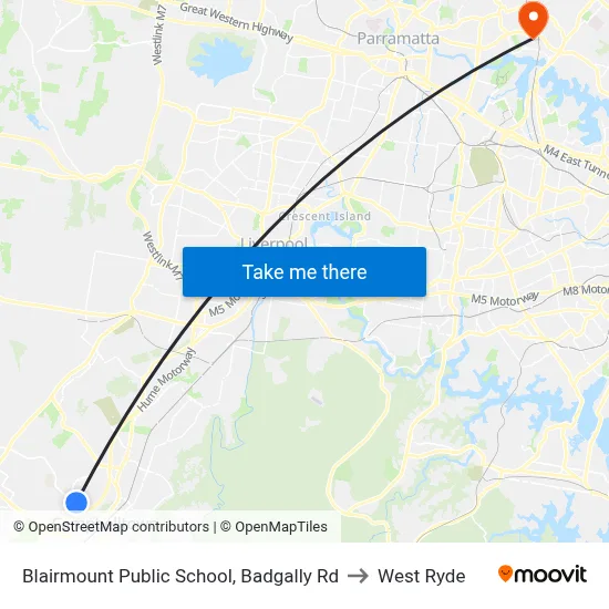 Blairmount Public School, Badgally Rd to West Ryde map