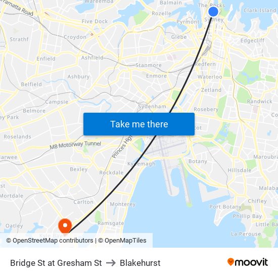 Bridge St at Gresham St to Blakehurst map