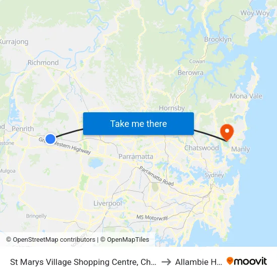 St Marys Village Shopping Centre, Charles Hackett Dr to Allambie Heights map