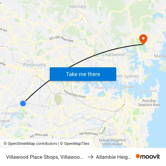 Villawood Place Shops, Villawood Pl to Allambie Heights map
