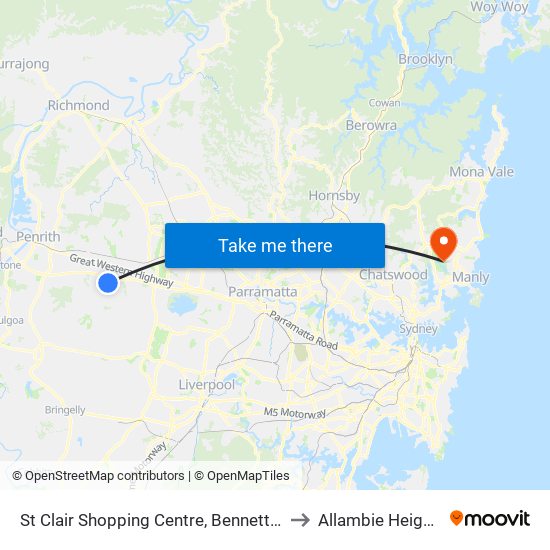 St Clair Shopping Centre, Bennett Rd to Allambie Heights map