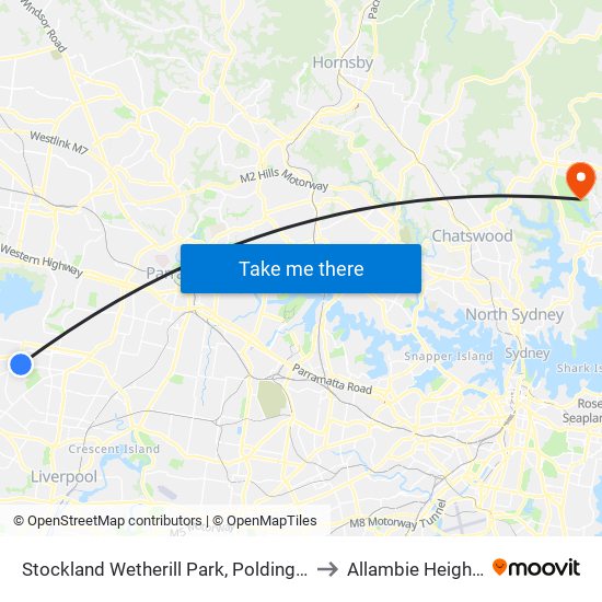 Stockland Wetherill Park, Polding St to Allambie Heights map