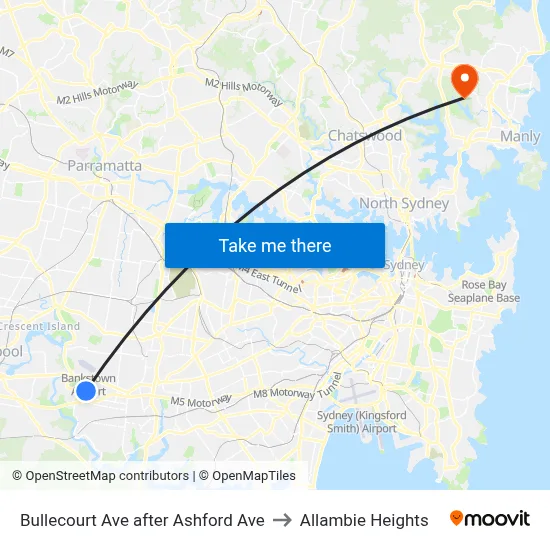 Bullecourt Ave after Ashford Ave to Allambie Heights map