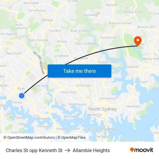 Charles St opp Kenneth St to Allambie Heights map