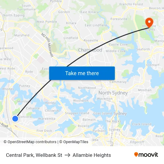 Central Park, Wellbank St to Allambie Heights map