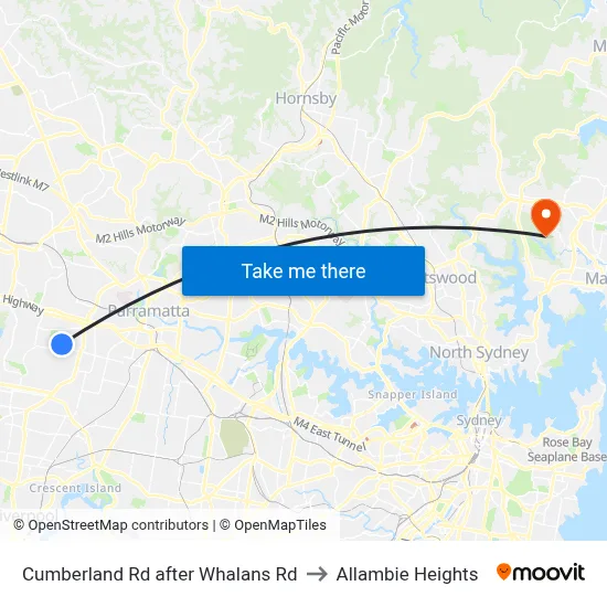 Cumberland Rd after Whalans Rd to Allambie Heights map