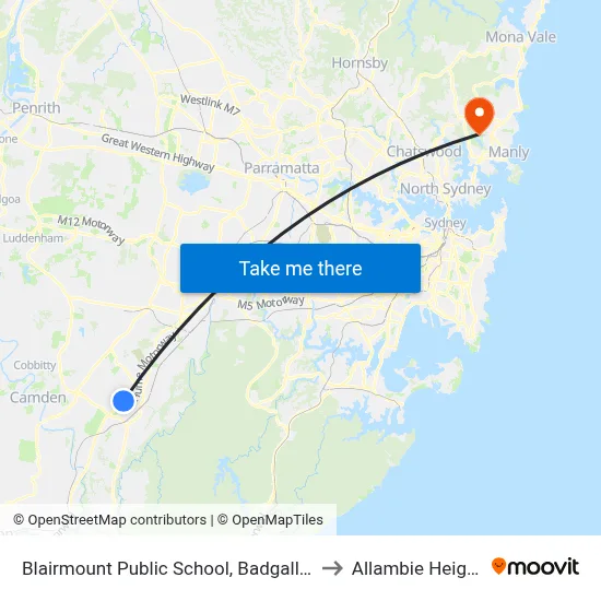 Blairmount Public School, Badgally Rd to Allambie Heights map