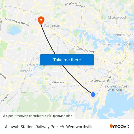 Allawah Station, Railway Pde to Wentworthville map