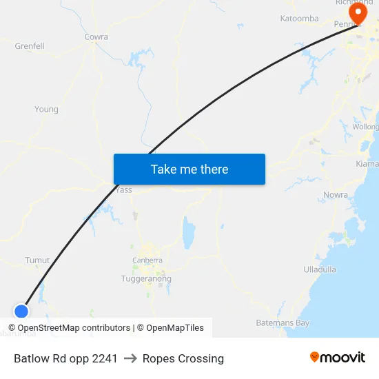 Batlow Rd opp 2241 to Ropes Crossing map