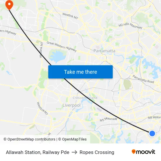 Allawah Station, Railway Pde to Ropes Crossing map