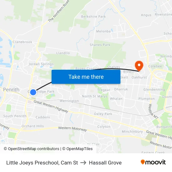 Little Joeys Preschool, Cam St to Hassall Grove map