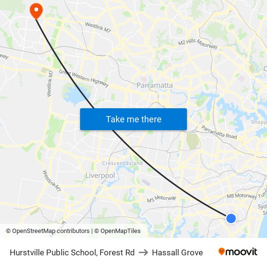 Hurstville Public School, Forest Rd to Hassall Grove map