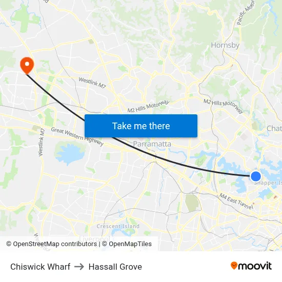 Chiswick Wharf to Hassall Grove map