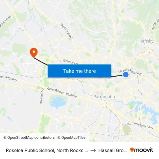 Roselea Public School, North Rocks Rd to Hassall Grove map